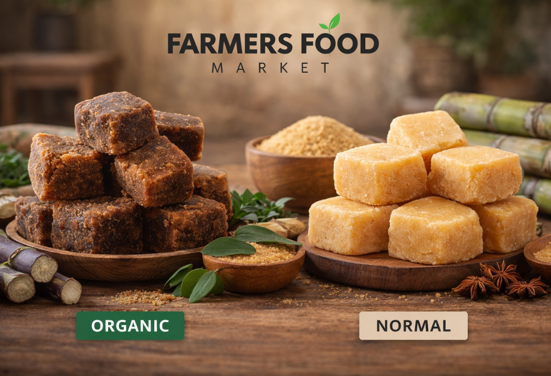 Organic vs Normal Jaggery: Comparison of Taste, Nutrition, and Purity