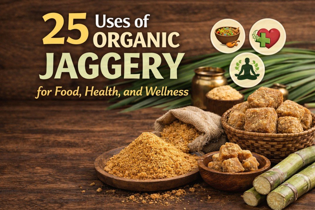 25 Uses of Organic Jaggery for Food, Health, and Wellness